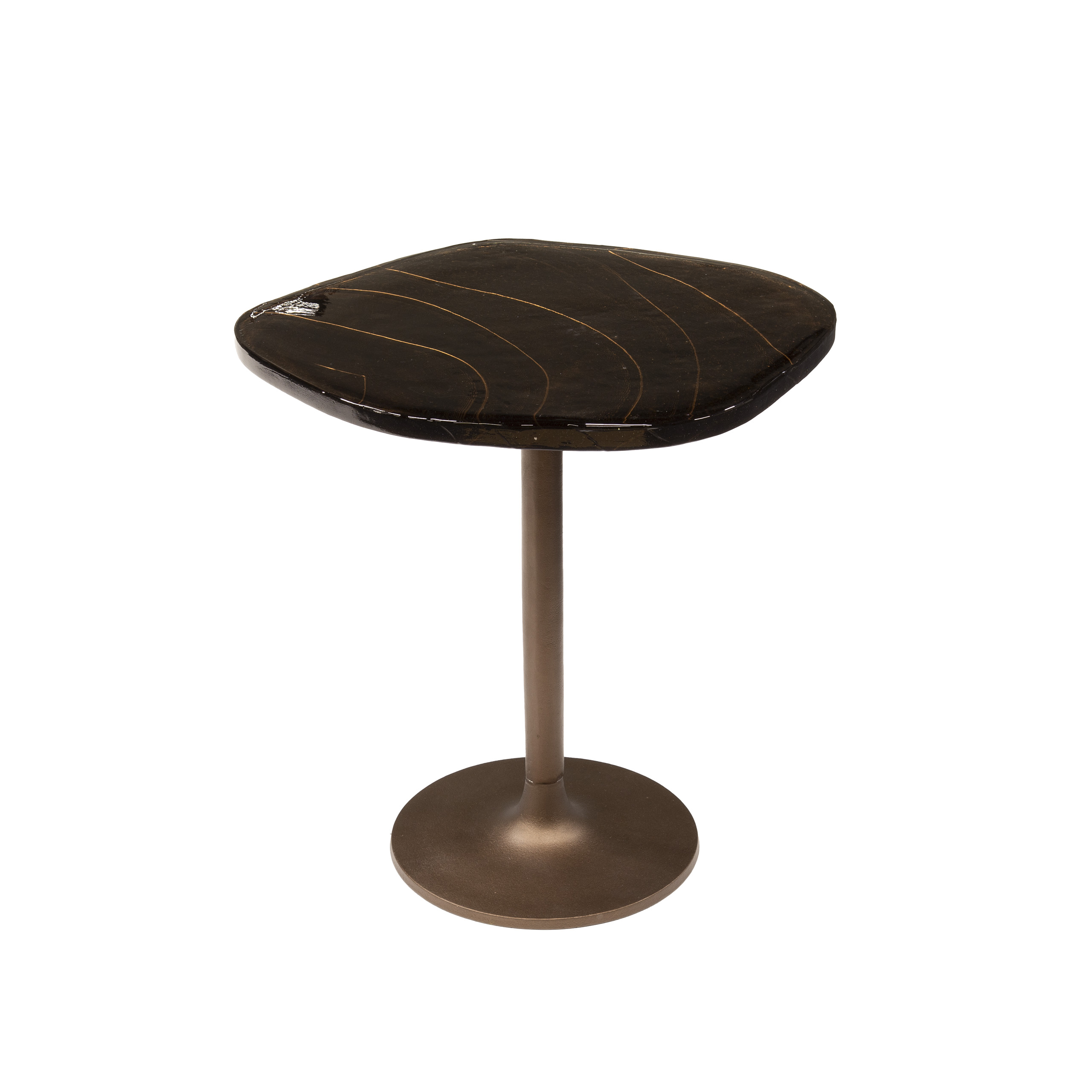 Mesa auxiliar Eclipse baja - Cobre antiguo
