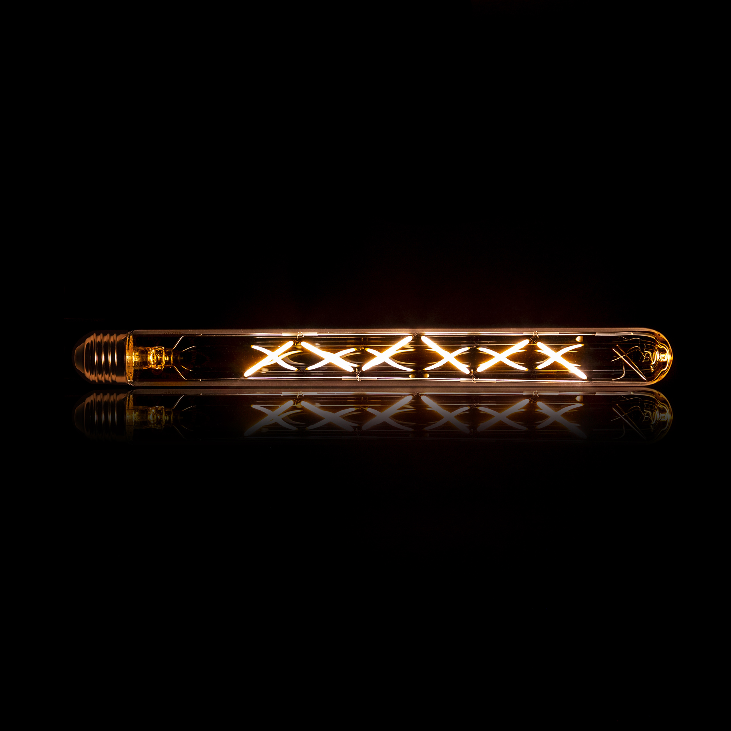 Fuente de luz LED [T32-L300] tubo de filamento 30 cm - E27 4W 2100K 280lm regulable / Vidrio ámbar