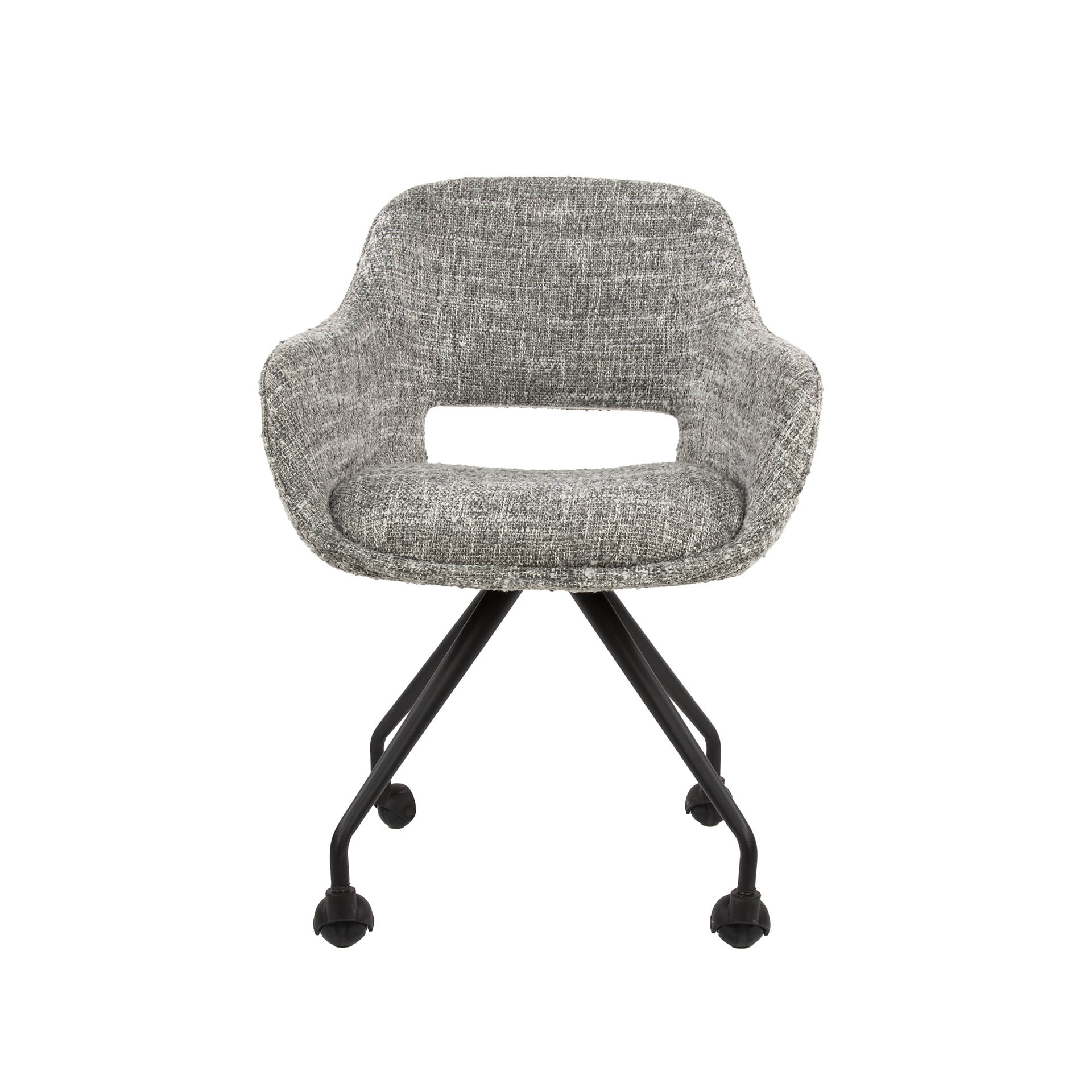 Sillón con ruedas de muelles VPE2 / Eagle gris acero
