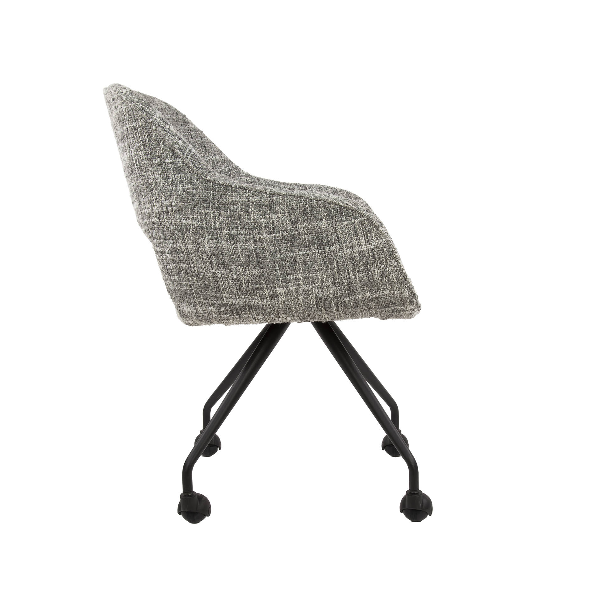 Sillón con ruedas de muelles VPE2 / Eagle gris acero