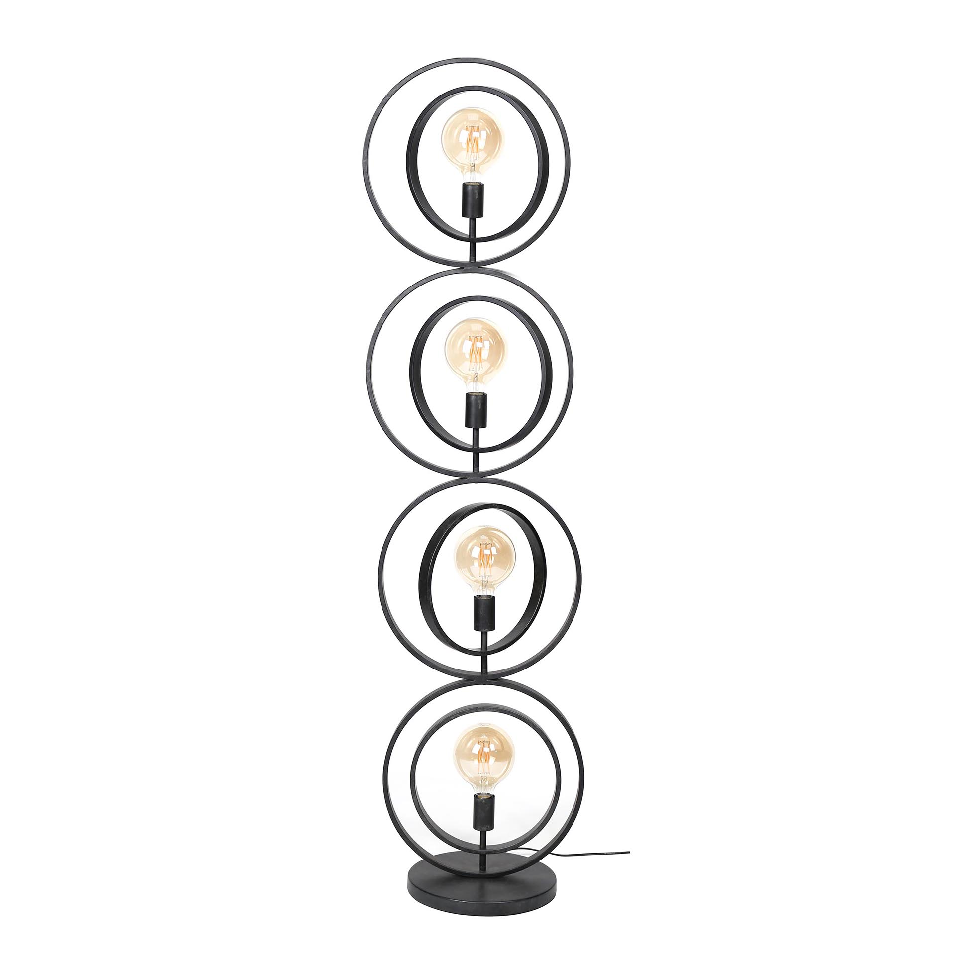 Floor lamp Turn Around 4-light - Charcoal