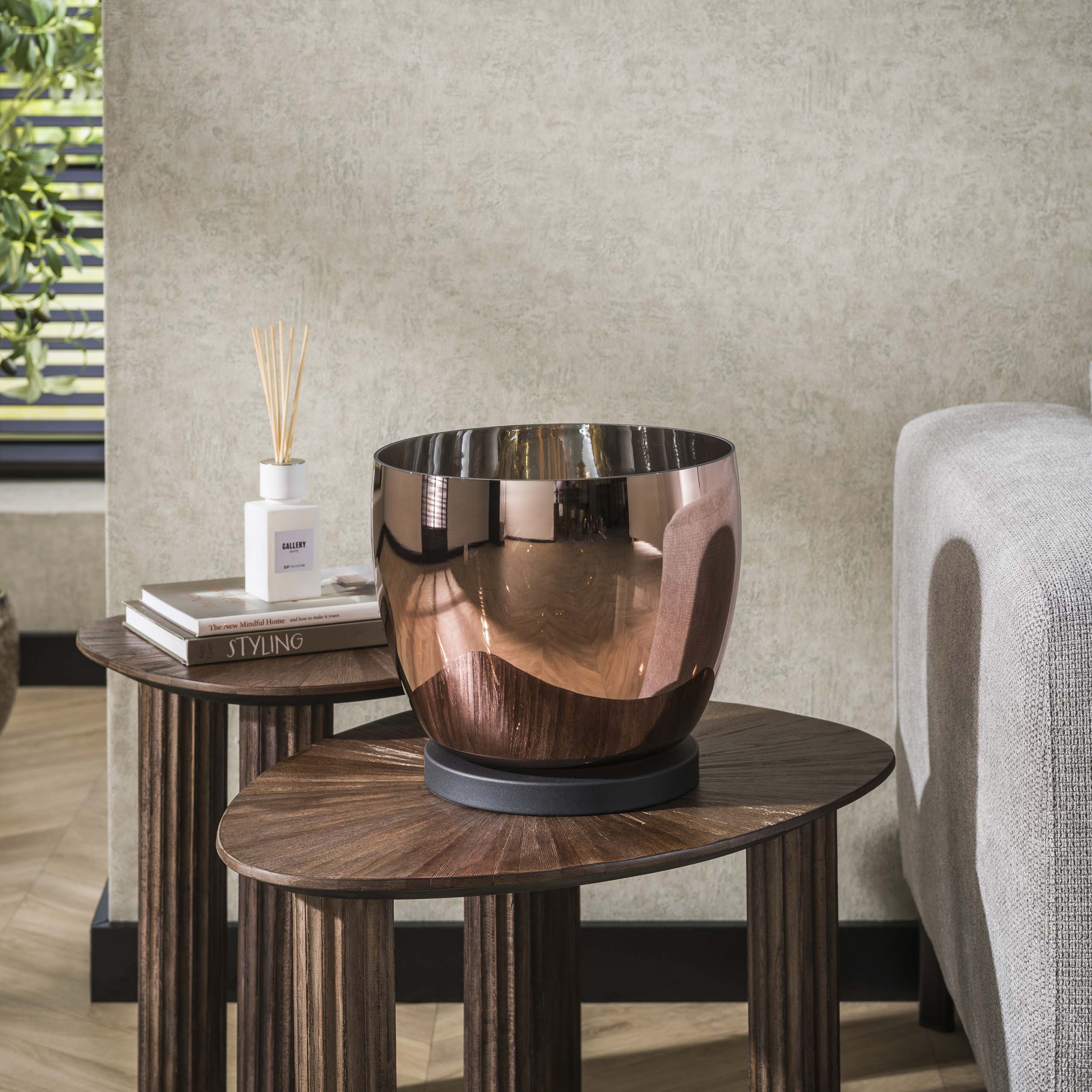 Lámpara de pie UP L 1 luz - Vidrio cobre