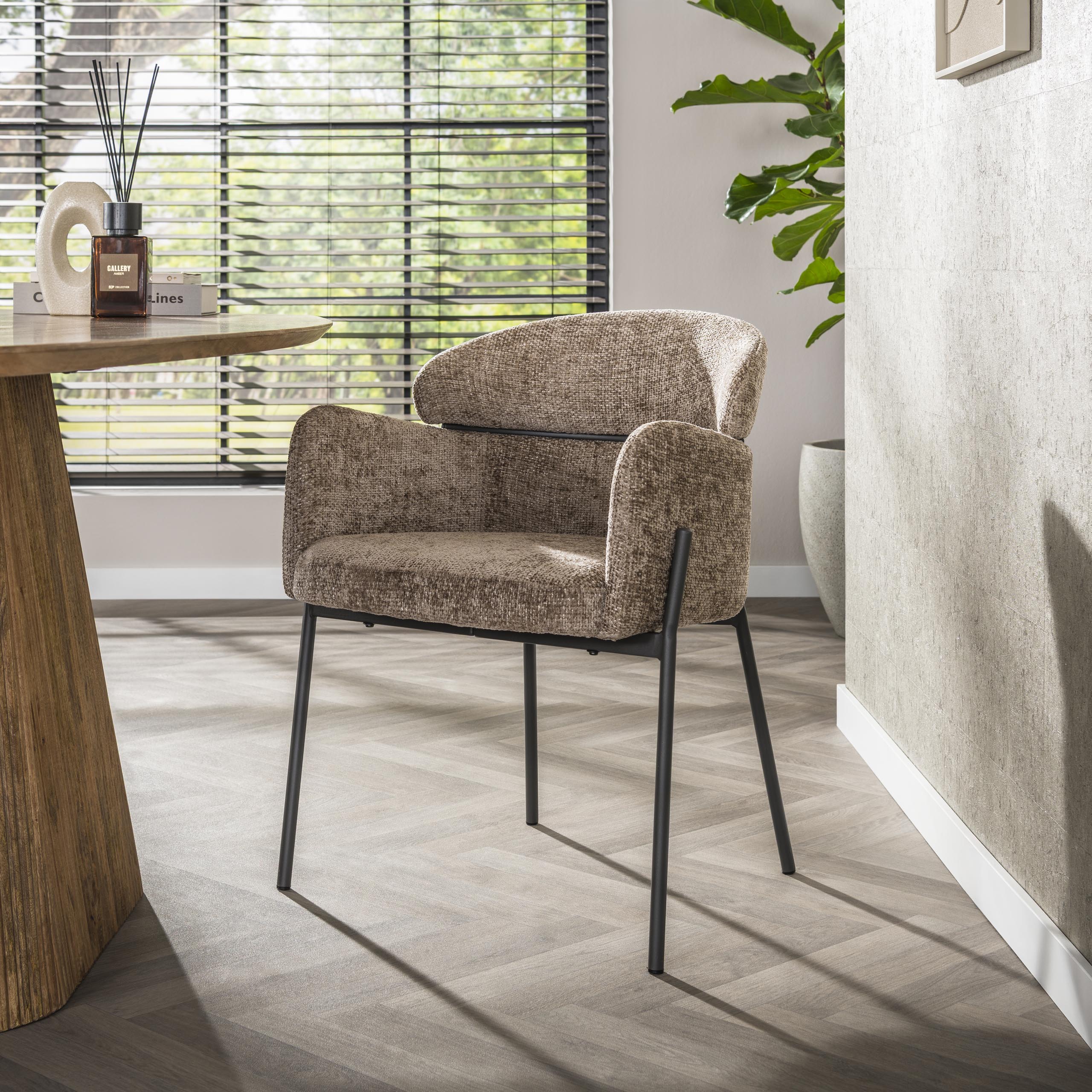 Sillón Curva - empaquetado por 2 - Hoven champagne