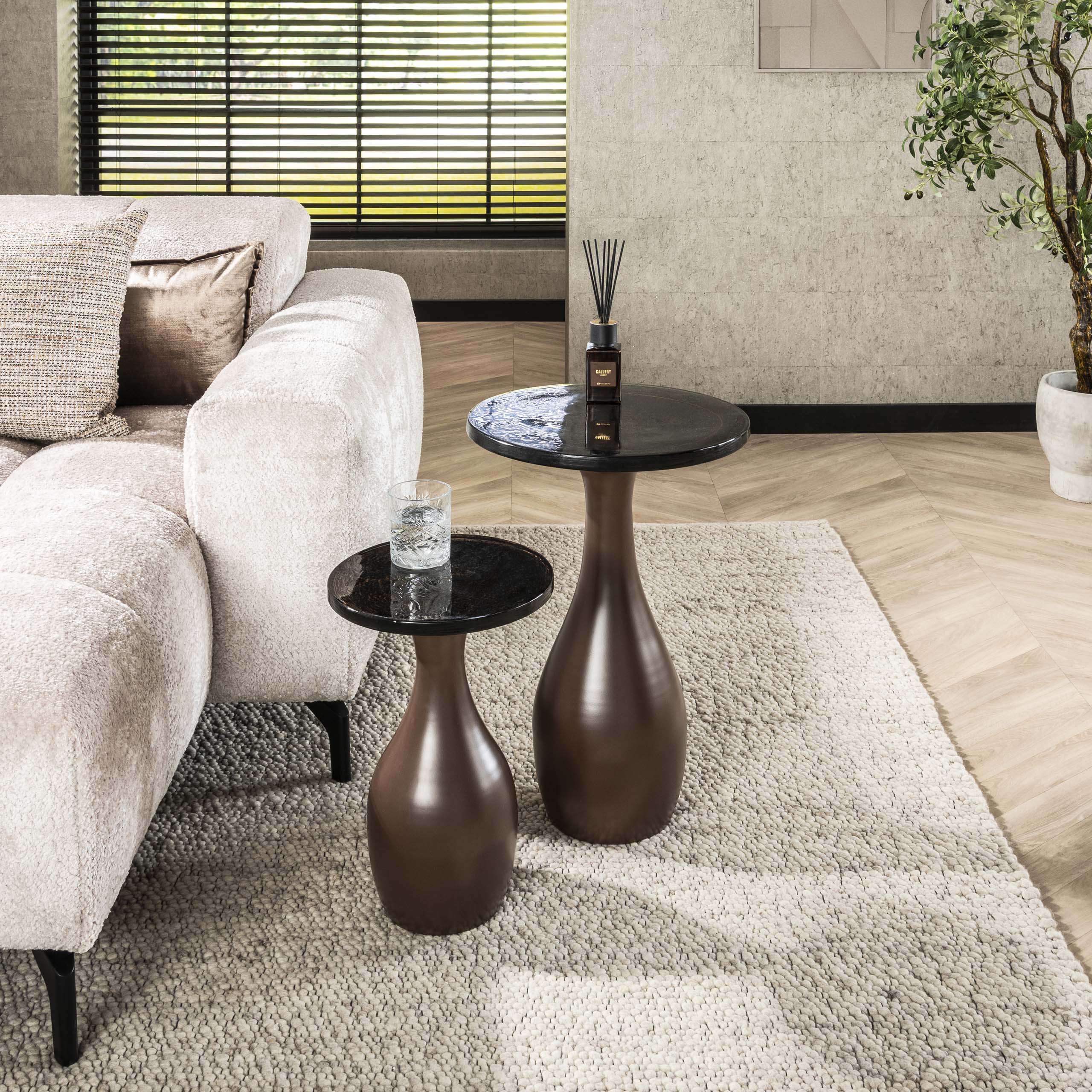 Mesa auxiliar Eclipse Drop M - Cobre antiguo