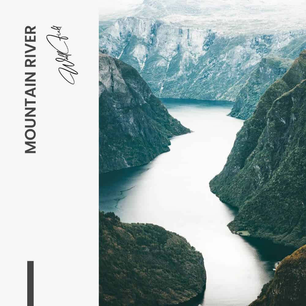 Mountain River - Vidrio