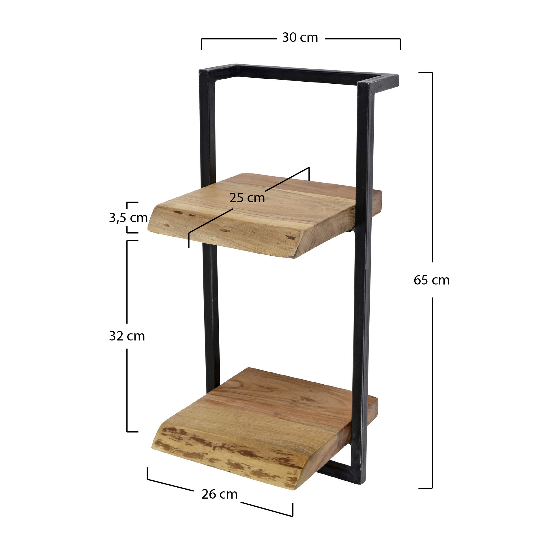 Estante de pared Rivé 30cm H=65cm