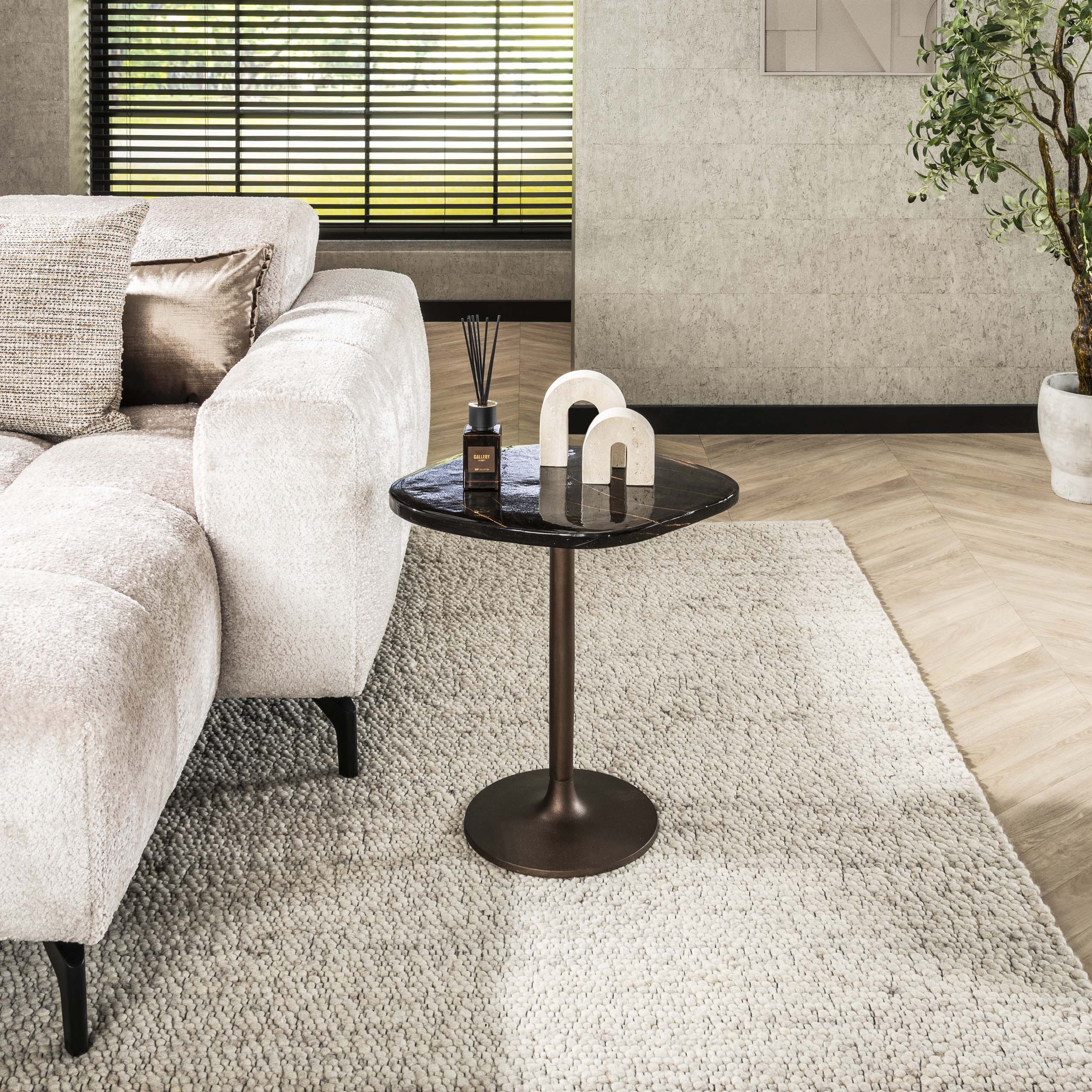 Mesa auxiliar Eclipse baja - Cobre antiguo