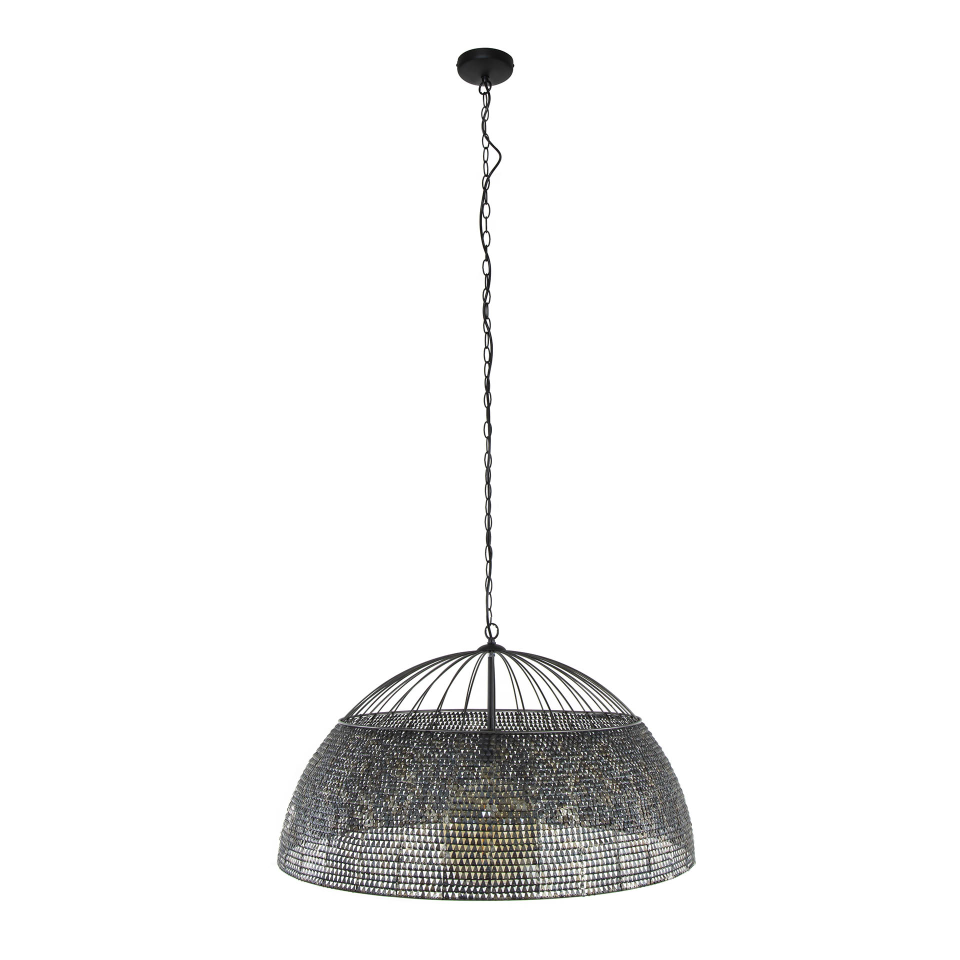 Lámpara colgante Ø80 armadura/Negro marrón