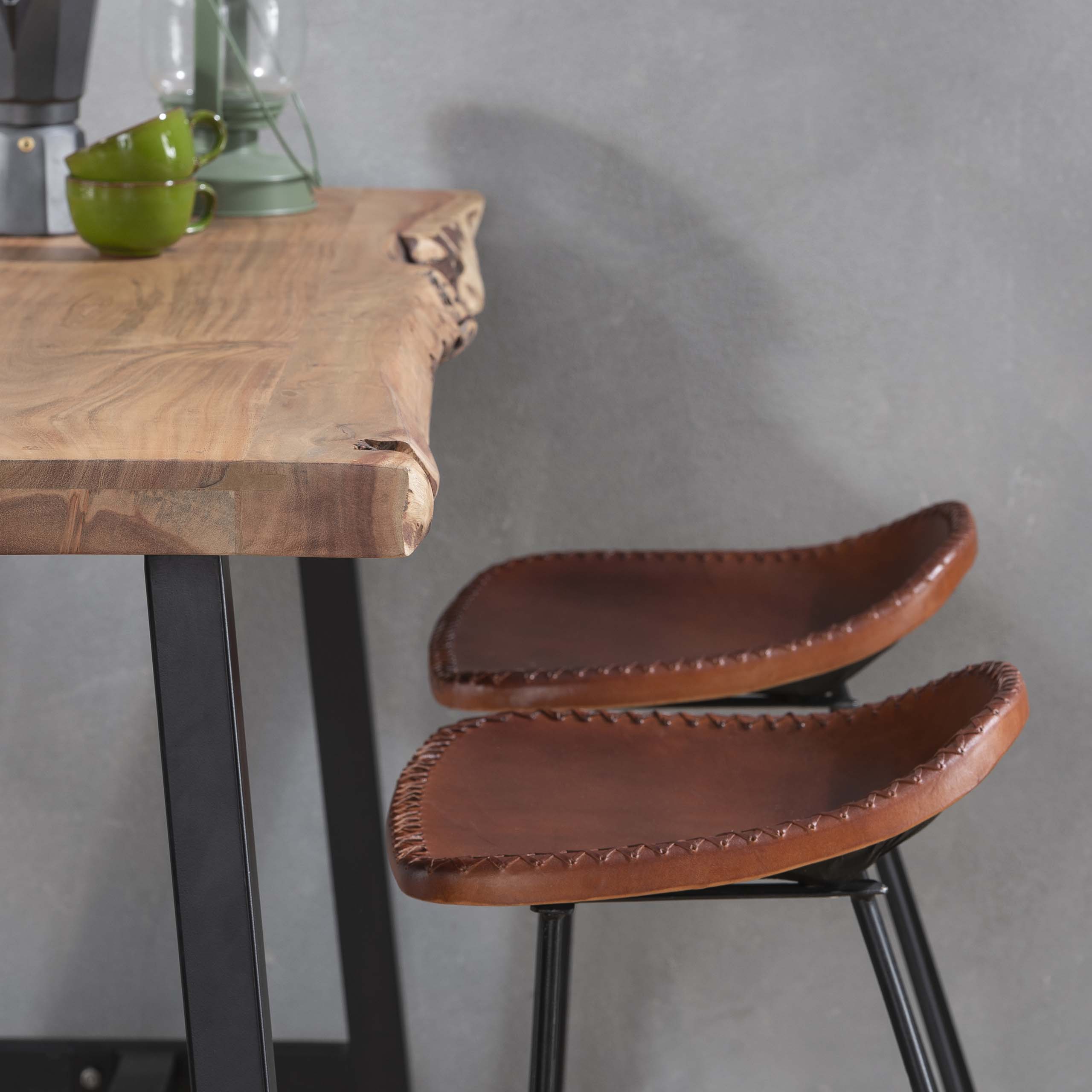 Mesa de bar Live Edge 125 cm - Acacia maciza