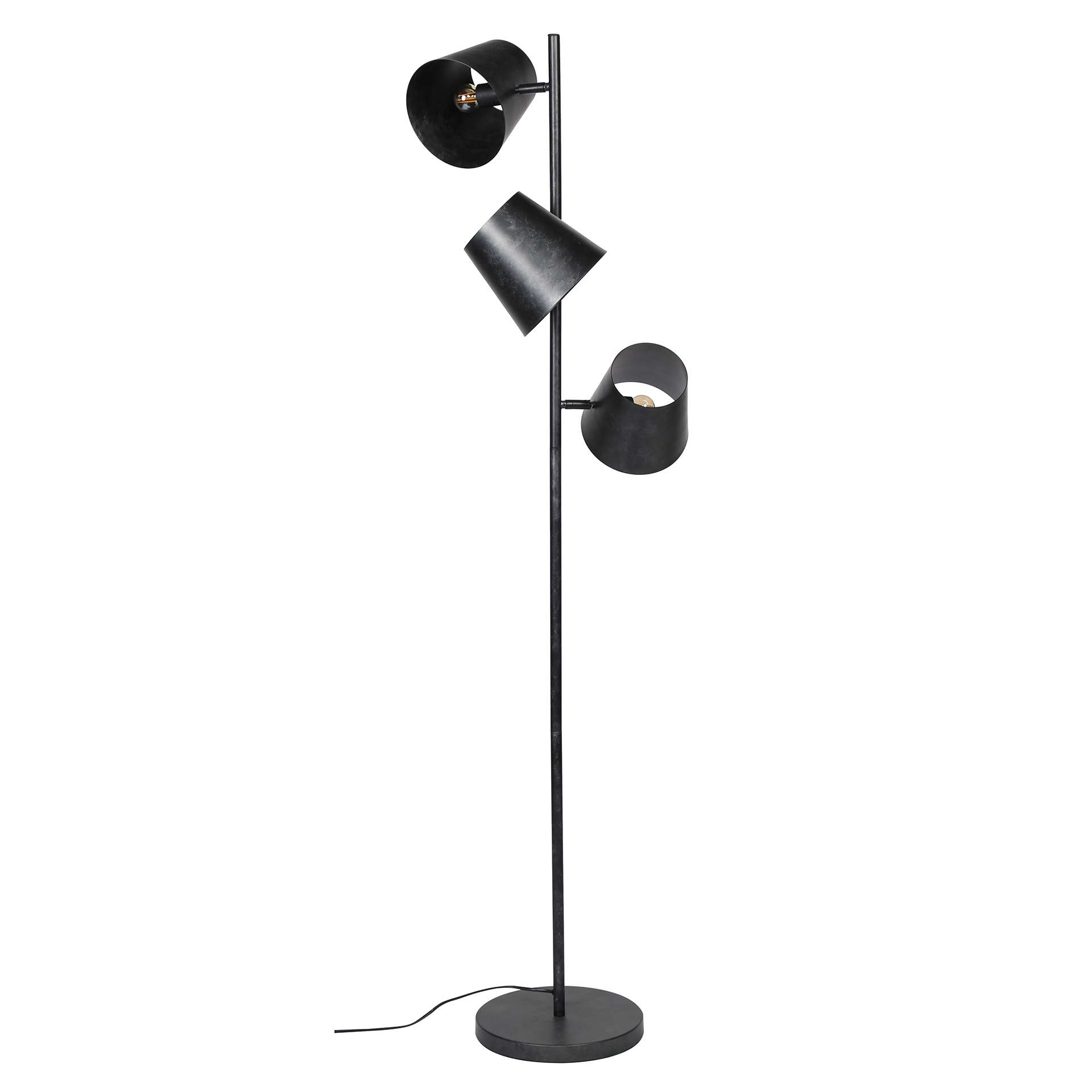 Floor lamp Kinetic 3-light - Charcoal