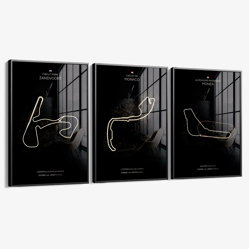 Bundle: "F1 Tracks" (3x) – Vidrio