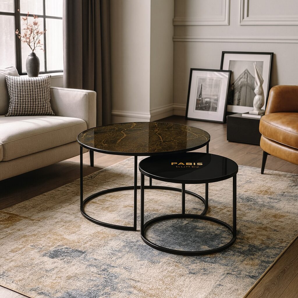 Mesa de centro Negro - Paris Gold