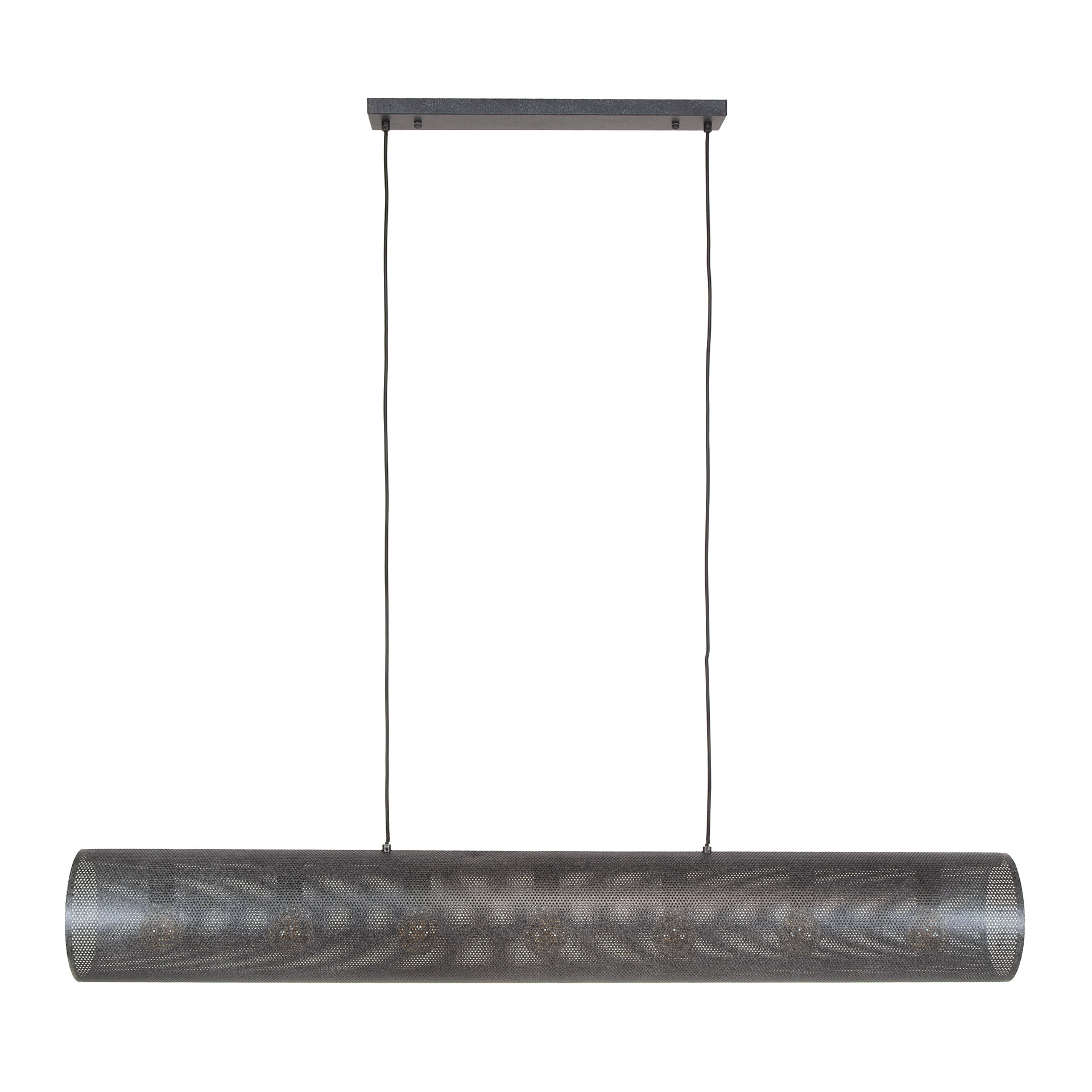 Lámpara colgante Tubon Mesh 7 luces Artic negro