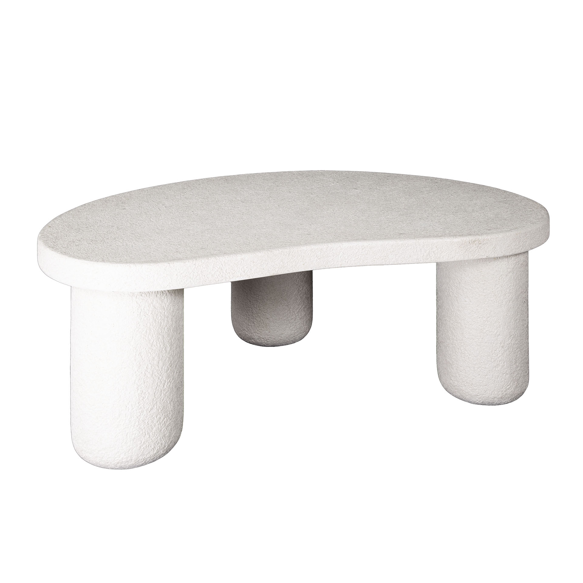 Mesa de centro XL guijarro orgánico / Compuesto de mármol