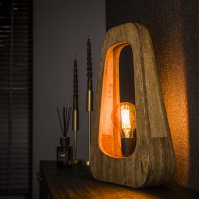 Lámpara de mesa 1L bray / Mango macizo natural