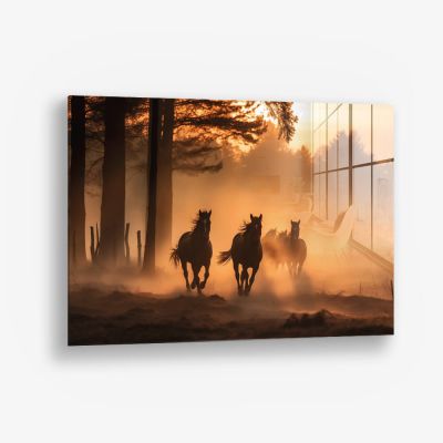 Running Horses – Vidrio