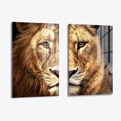 Bundle: "Lion & Lioness Color" (2x) – Vidrio