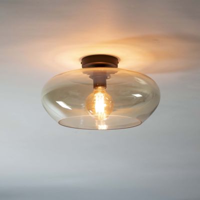 Lámpara de techo eleva cristal / Cristal color ámbar