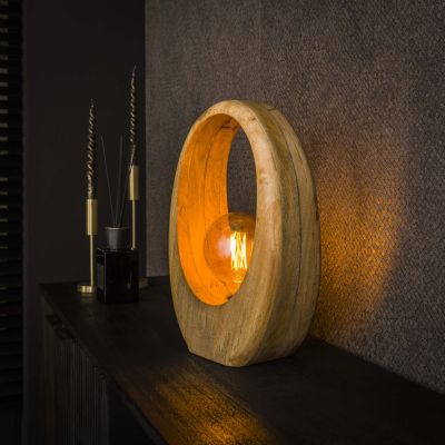 Lámpara de mesa 1L Arco madera L