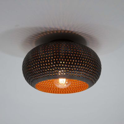 Plafón Ø35 disco perforador / Negro marrón