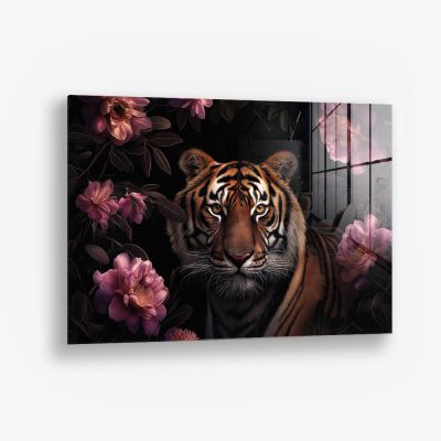 Flower Tiger – Vidrio