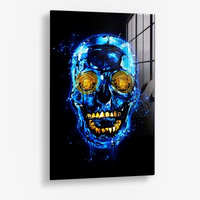 Blue Skull (Limited Edition) - Vidrio