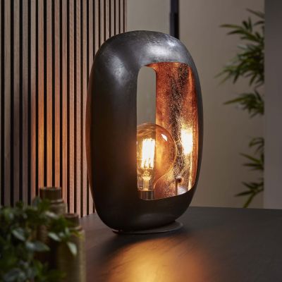 Lámpara de mesa Arch XL / Níquel negro