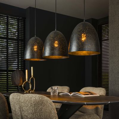 Lámpara colgante cosmos 3L / Carbón