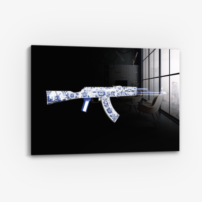 Floral AK47 - Vidrio
