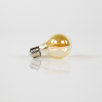 Fuente de luz LED A60 filamento pera - Vidrio ámbar
