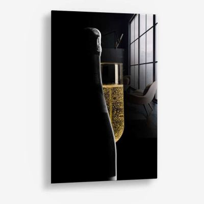 Champagne Silhouette – Vidrio