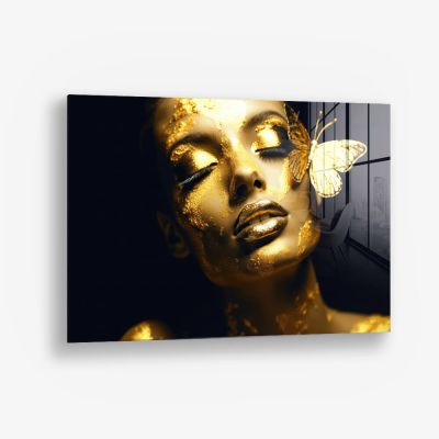 Butterfly Woman (Gold) – Vidrio