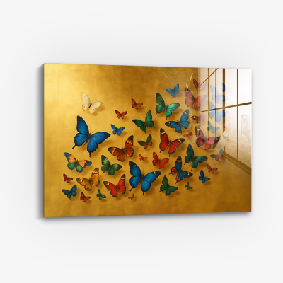 Butterfly Paint - Vidrio