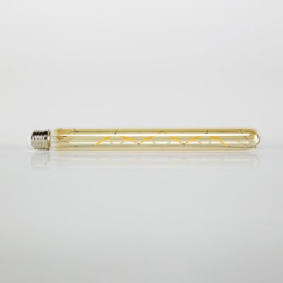 Fuente de luz LED [T32-L300] tubo de filamento 30 cm - E27 4W 2100K 280lm regulable / Vidrio ámbar