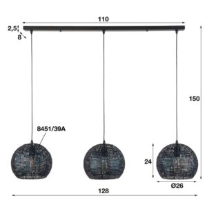 Hanglamp Globe Mesh