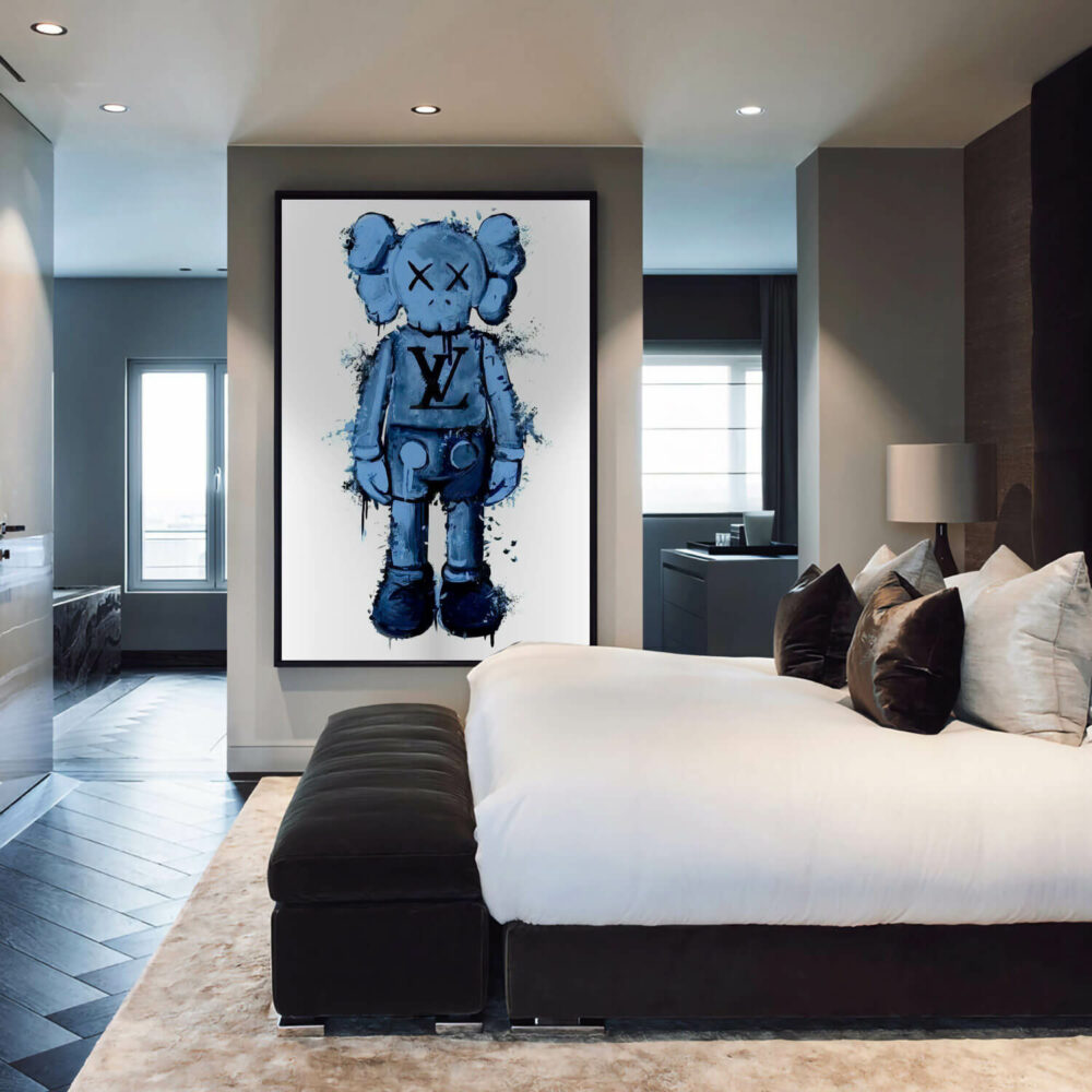 Blue Bearbrick Canvas