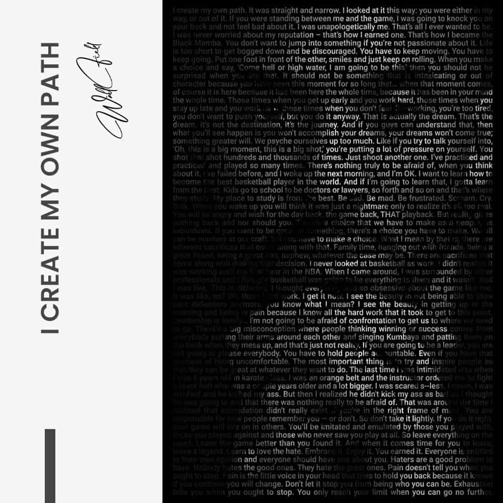 I Create my own Path - Glass