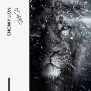 Snowy Lion - glass
