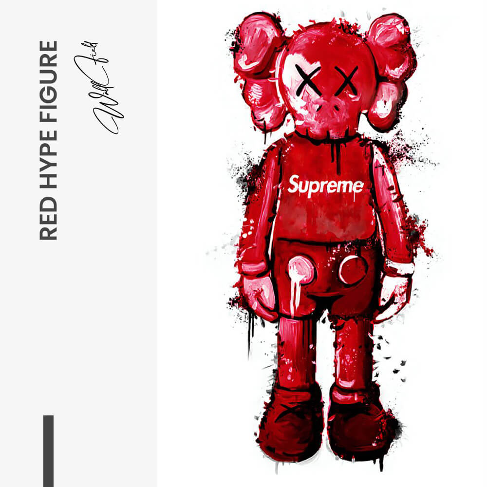 Red BearbrickDesign-signature-tinypng