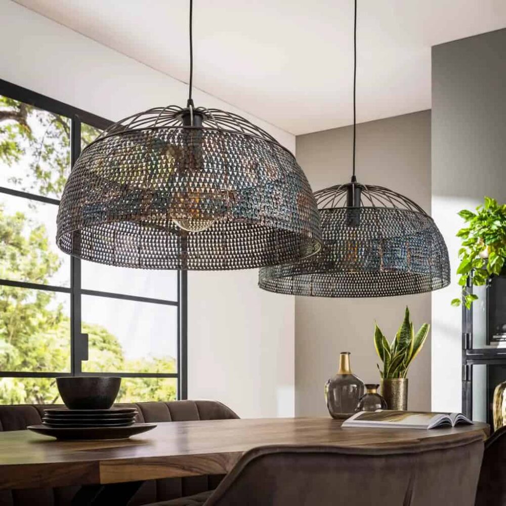 Hanglamp 2L aperto chiuso Ø60