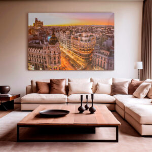10.-Glass-Mockup-Sunset-view-of-Gran-Via-in-Madrid