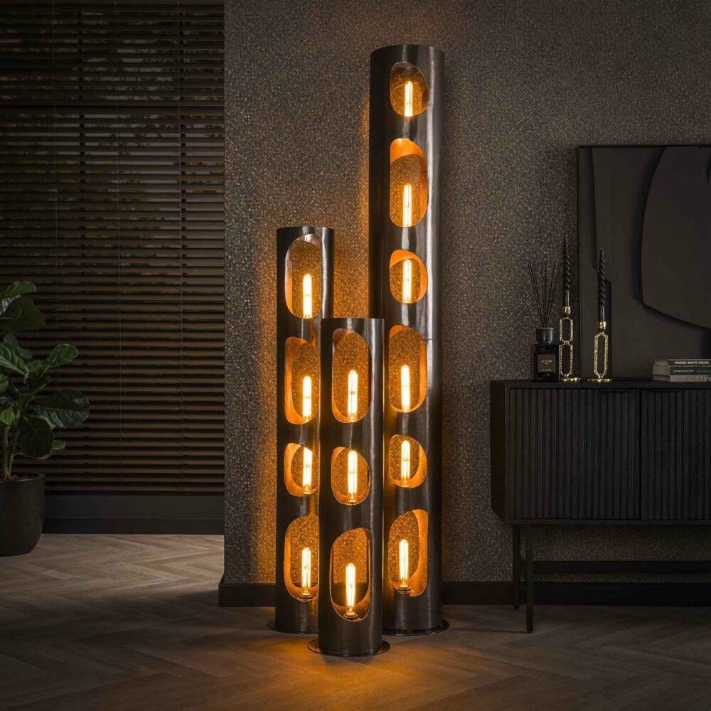 Vloerlamp Ø30 organic cylinder XXL 3